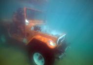 How two mates drove an FJ LandCruiser underwater for 7km